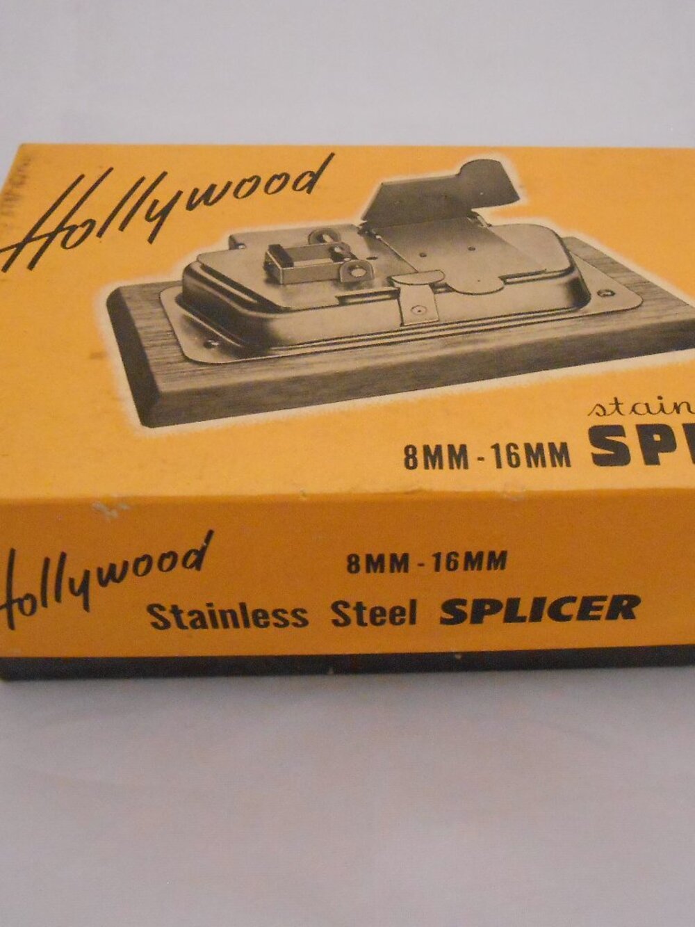 Vintage Hollywood Stainess Steel Film Splicer, 8mm-16mm, Movie Editing Equipment